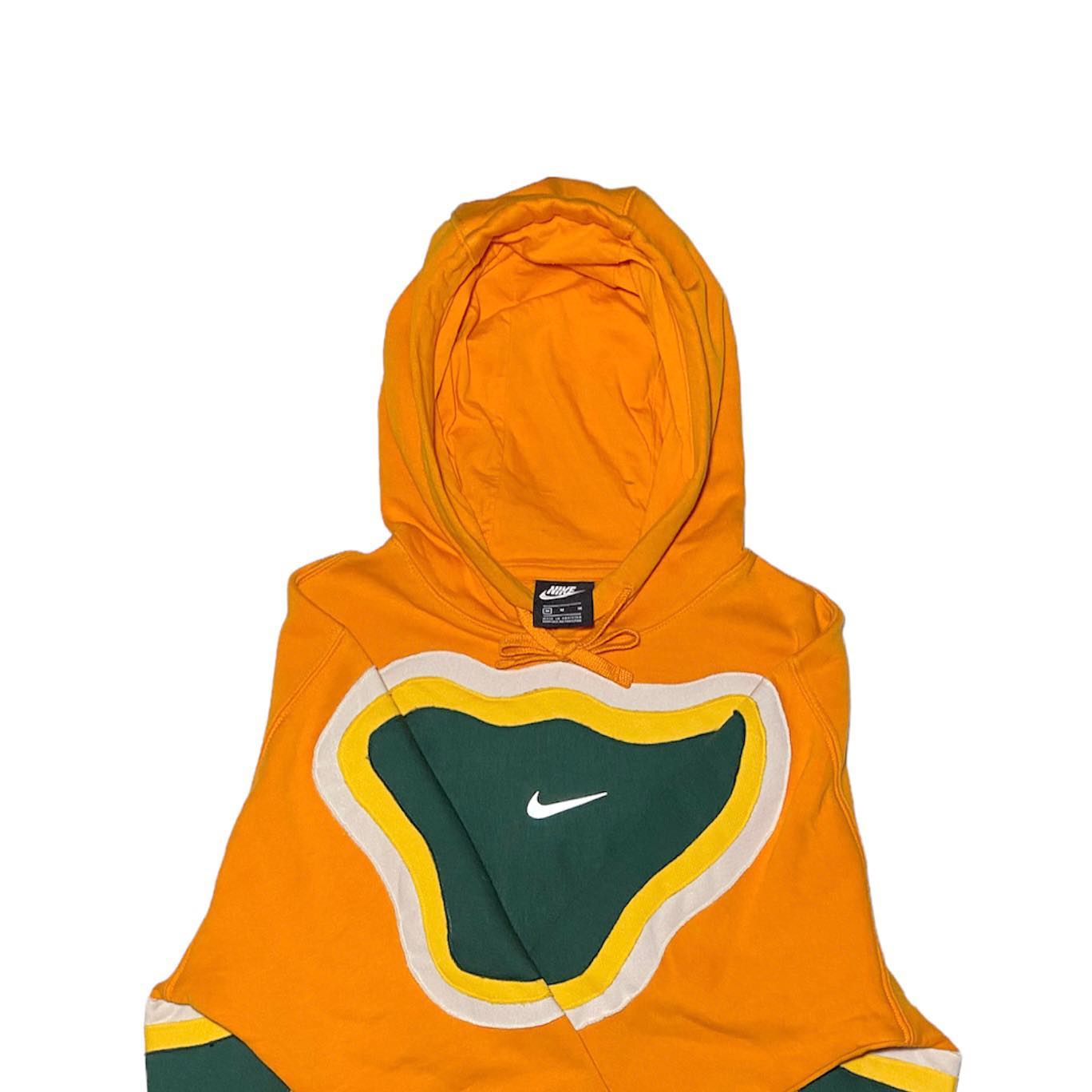 Reworked Nike Cell Hoodie Orange/Yellow/Green