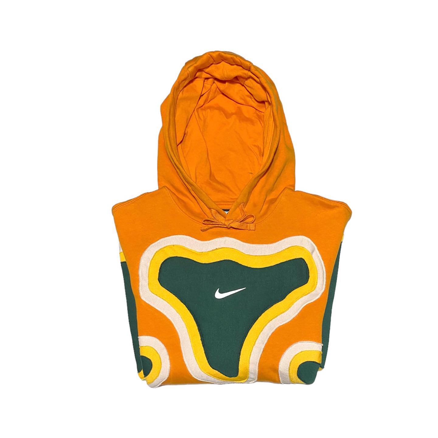 Reworked Nike Cell Hoodie Orange/Yellow/Green