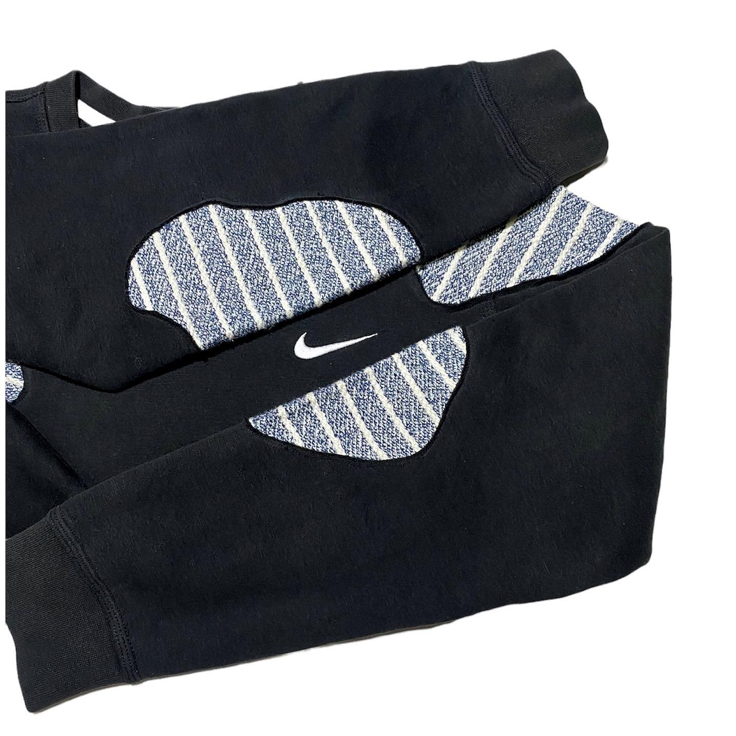 Reworked Nike Island Sweatshirt Black