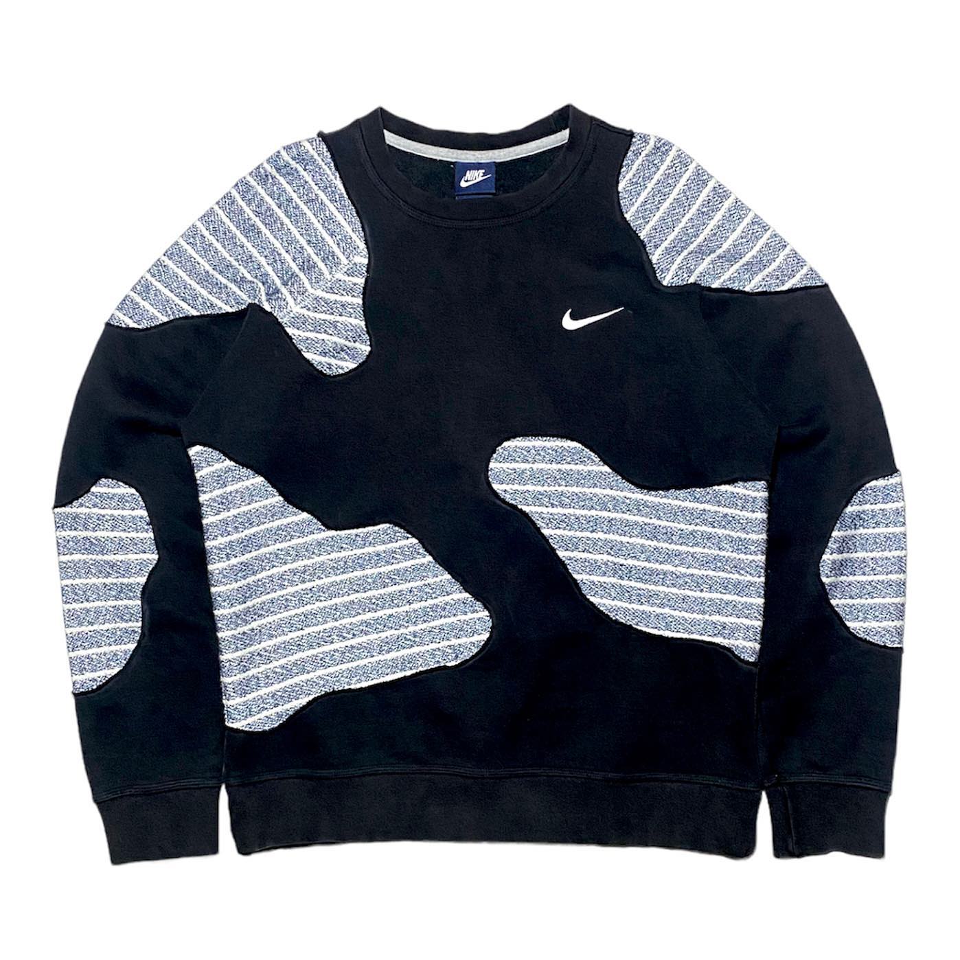 Reworked Nike Island Sweatshirt Black