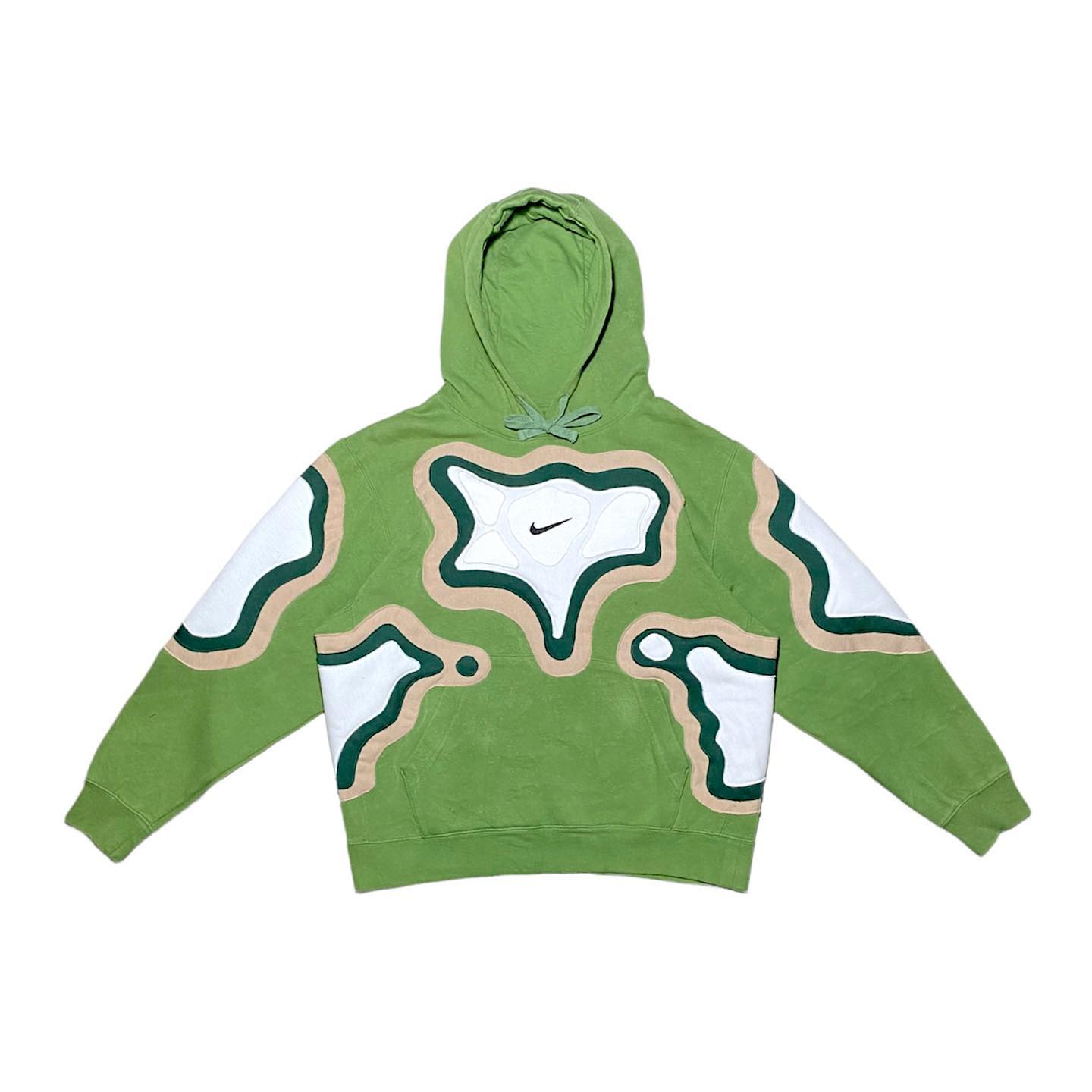 Reworked Nike Cell Hoodie Green/White