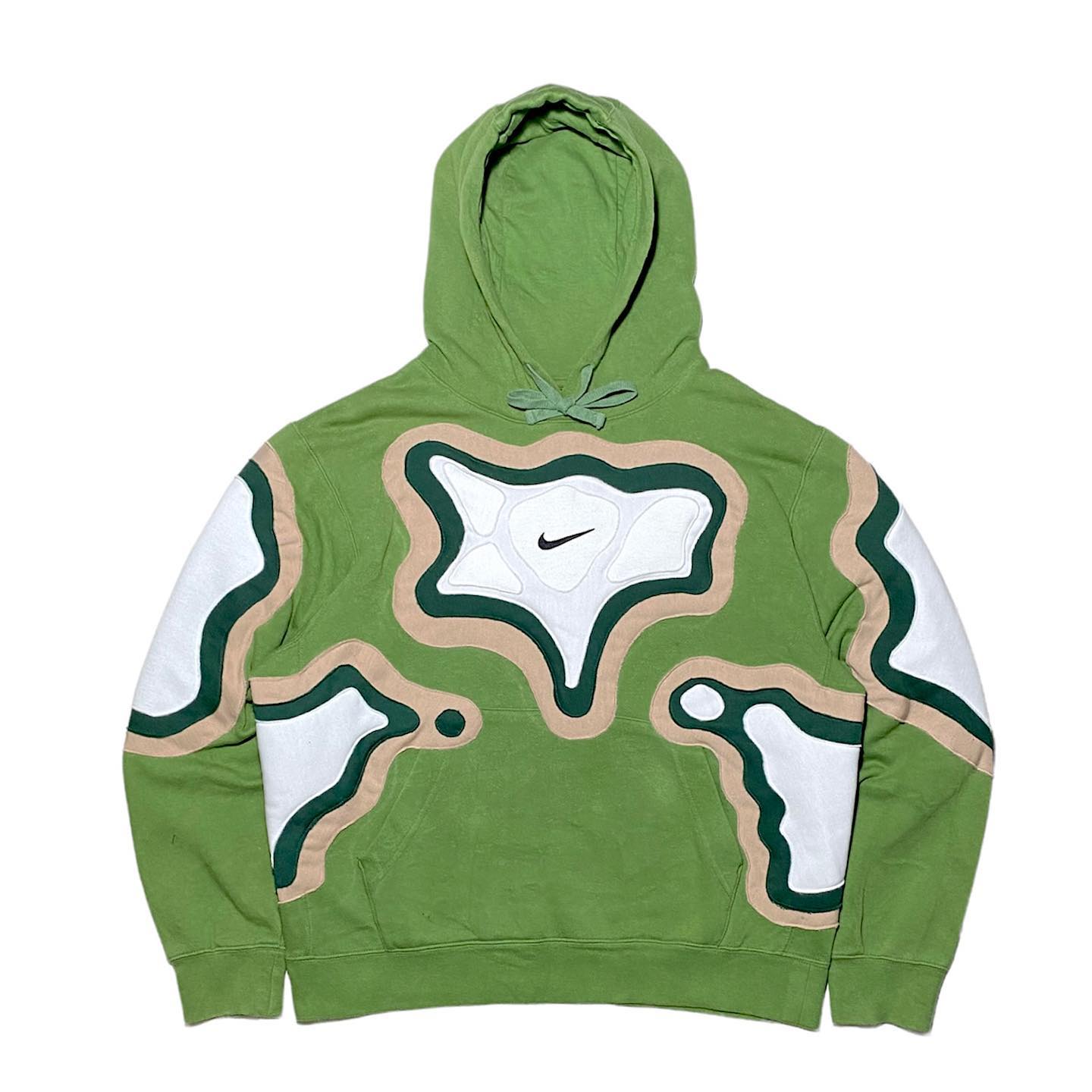 Reworked Nike Cell Hoodie Green/White