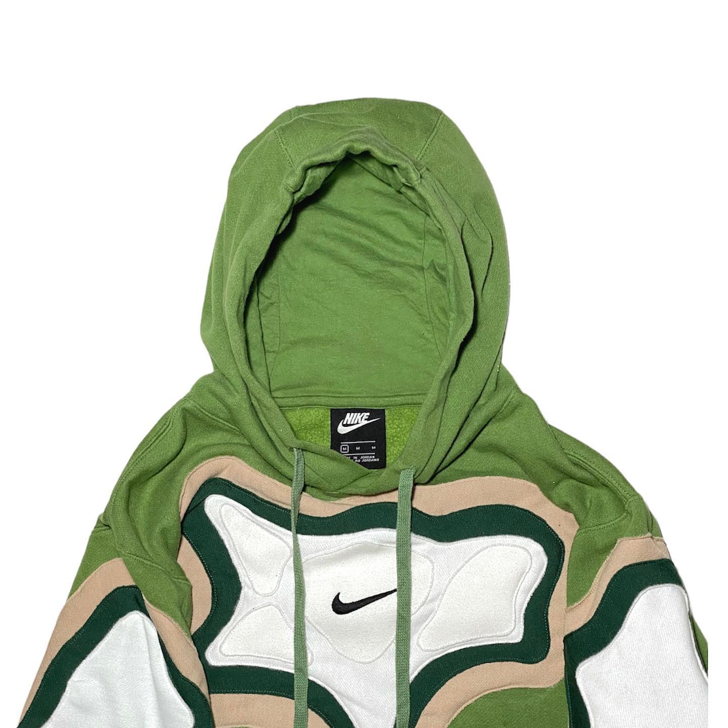 Reworked Nike Cell Hoodie Green/White