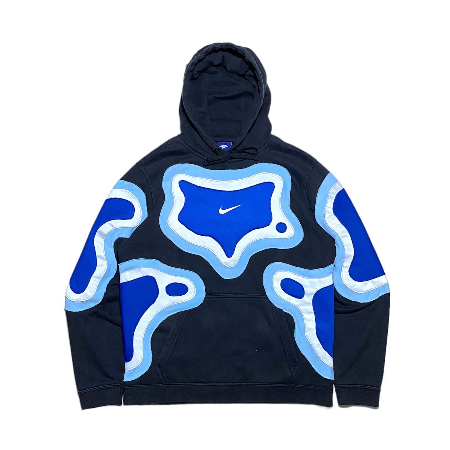 Reworked Nike Island Hoodie Blue