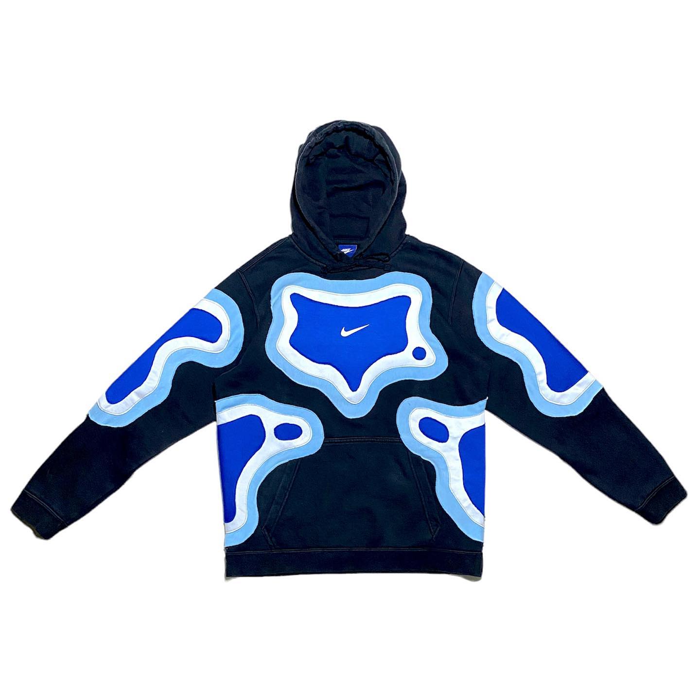 Reworked Nike Island Hoodie Blue