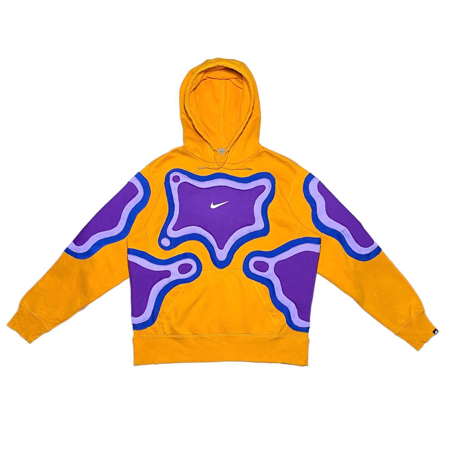 Reworked Nike Thermal Hoodie Lakers