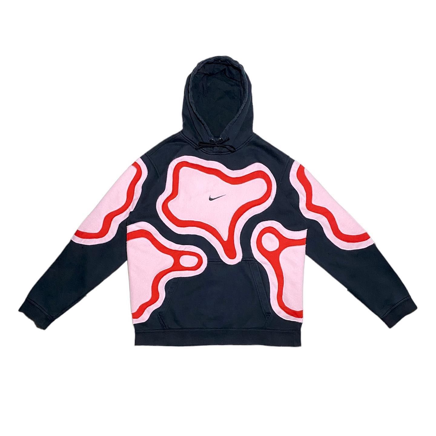 Reworked Nike Thermal Hoodie Blood