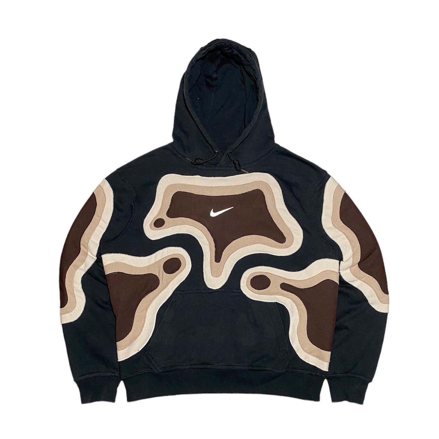 Reworked Nike Plasma Hoodie Choco