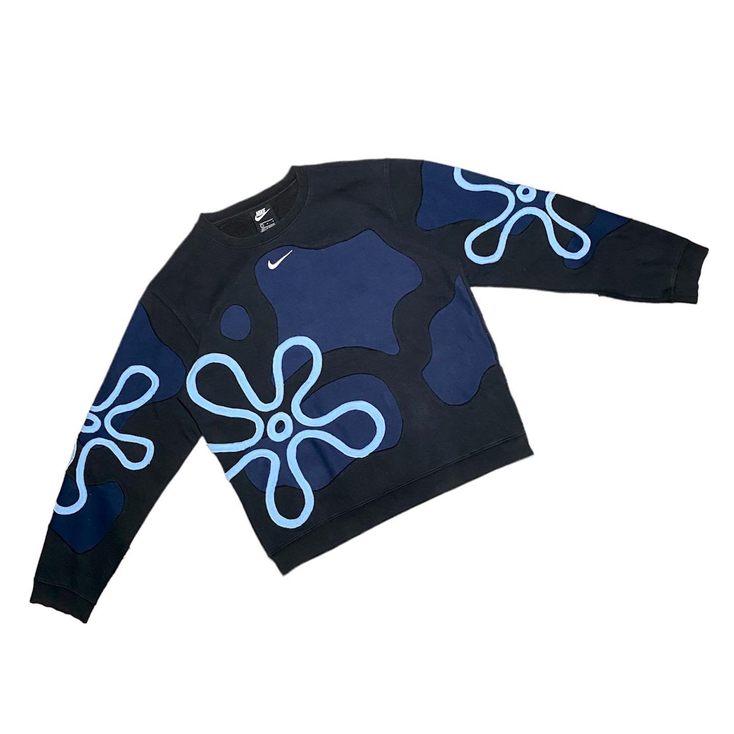 Reworked Nike Flower Sweatshirt Glow