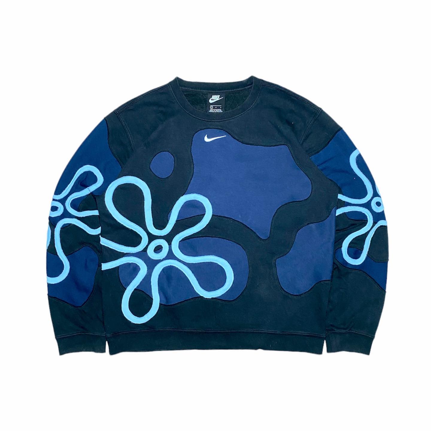 Reworked Nike Flower Sweatshirt Glow