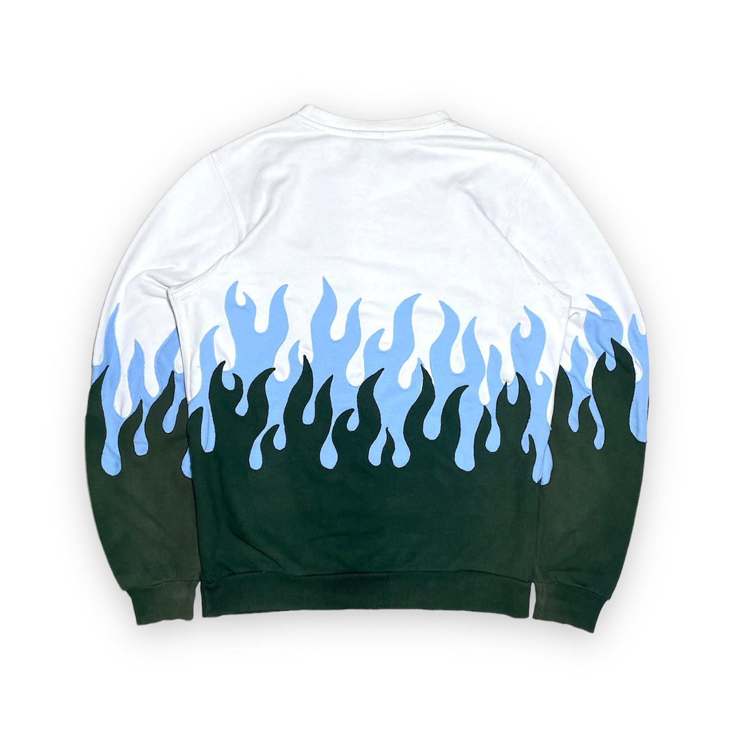 Reworked Nike Flames Sweatshirt Blue/Green