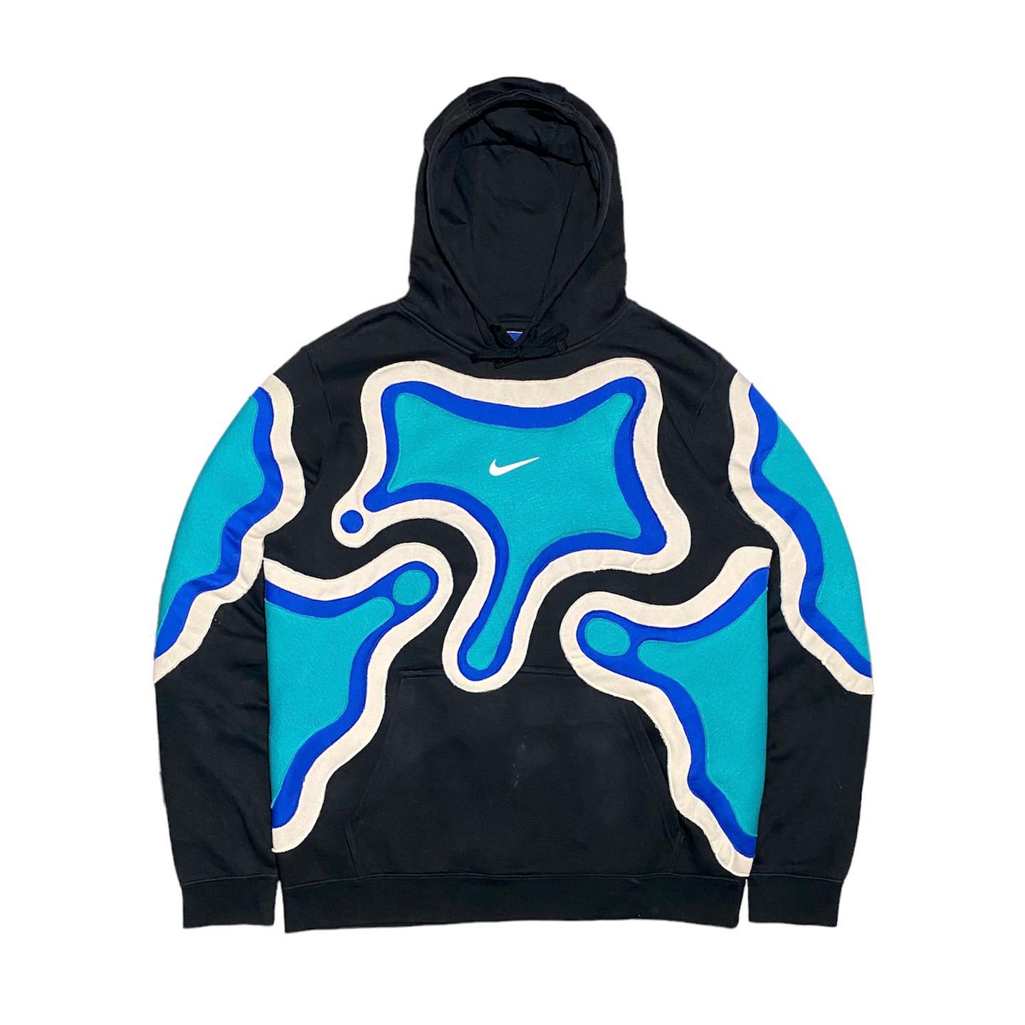 Reworked Nike Plasma Hoodie Ocean