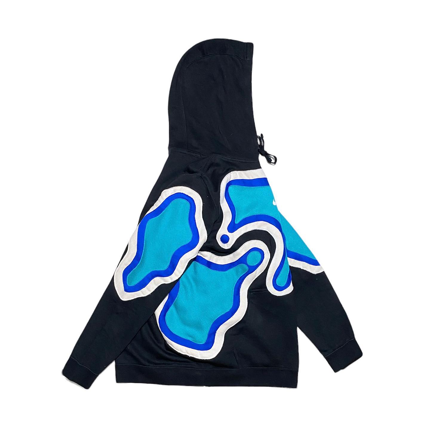 Reworked Nike Plasma Hoodie Ocean