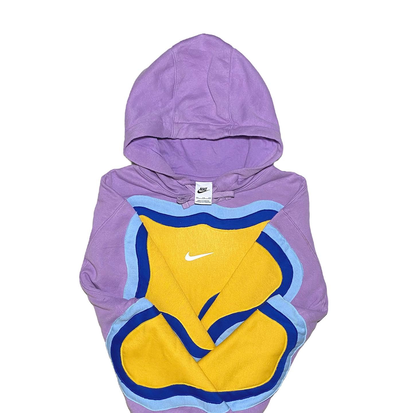 Reworked Nike Island Hoodie Purple