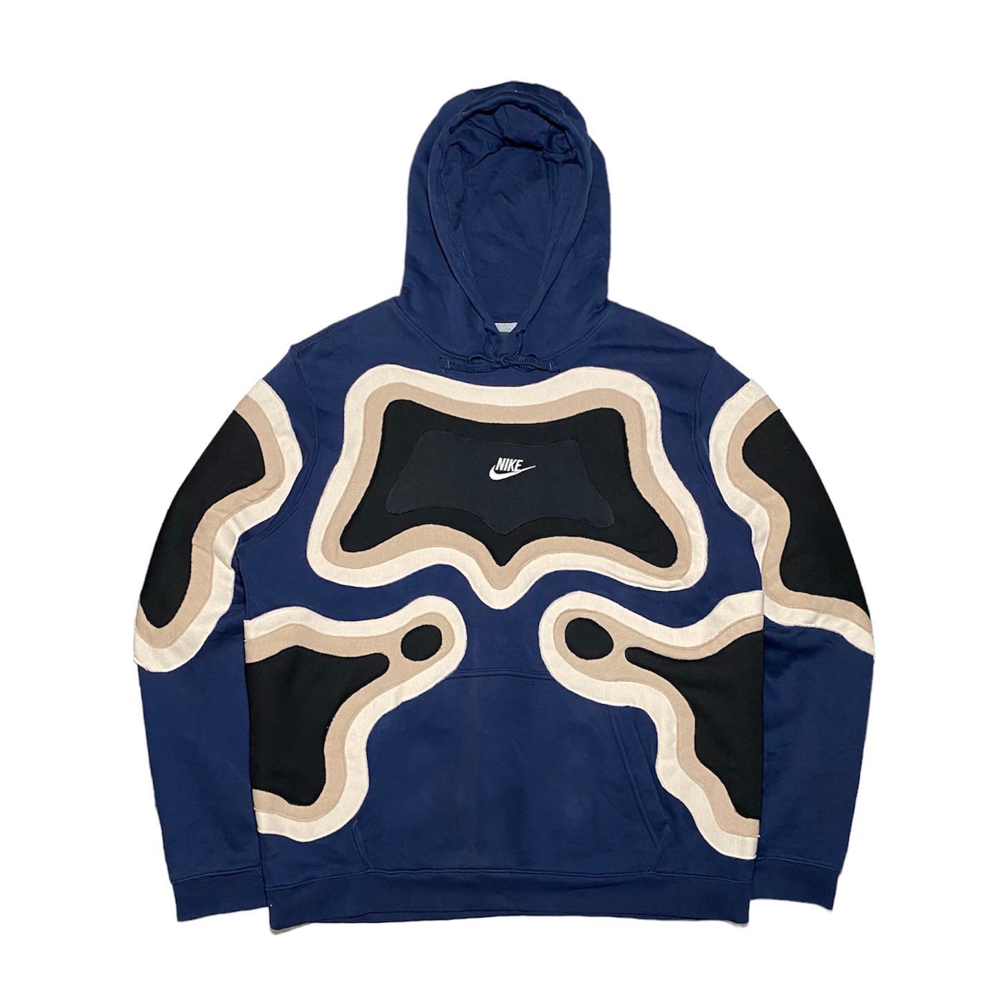 Reworked Nike Island Hoodie Choco