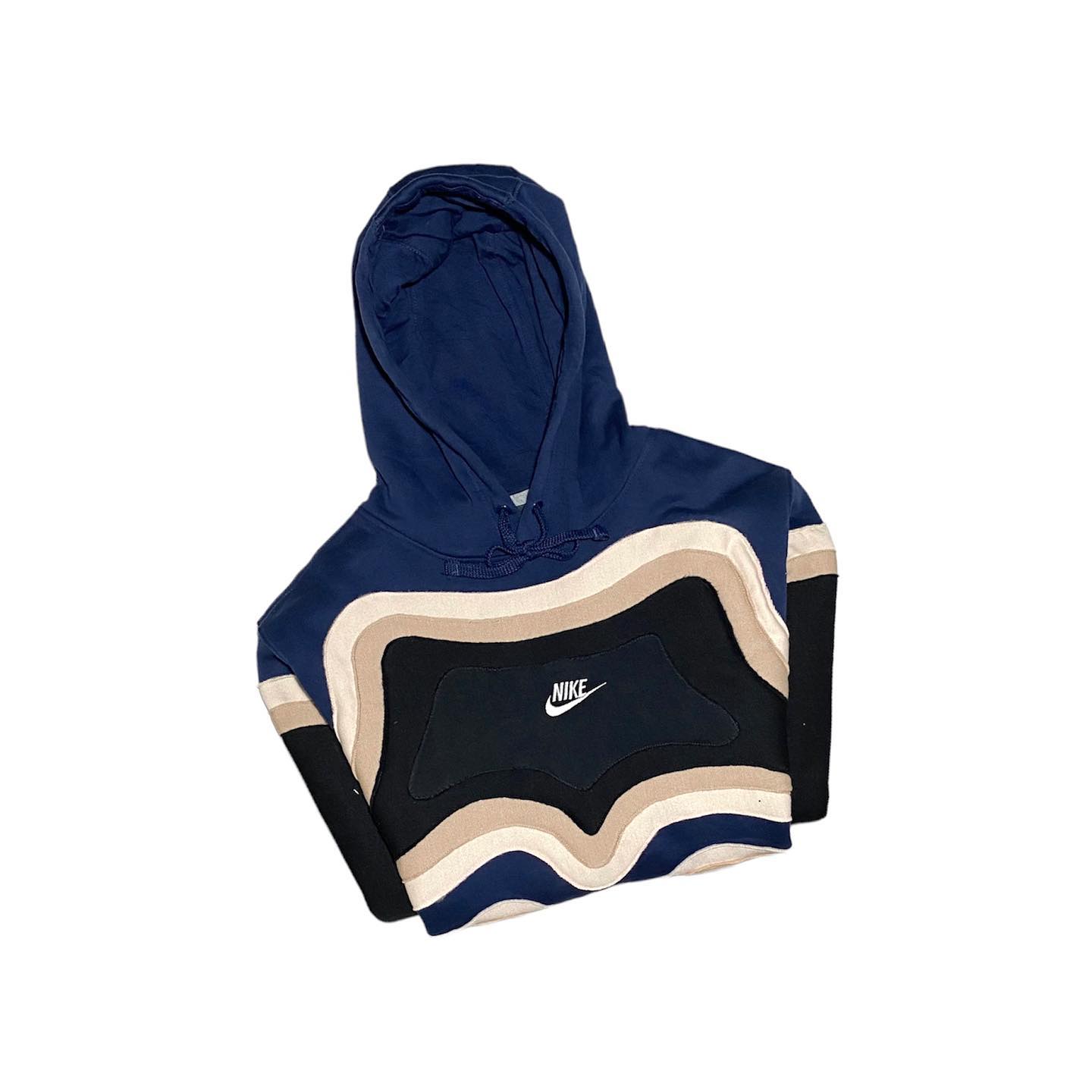 Reworked Nike Island Hoodie Choco