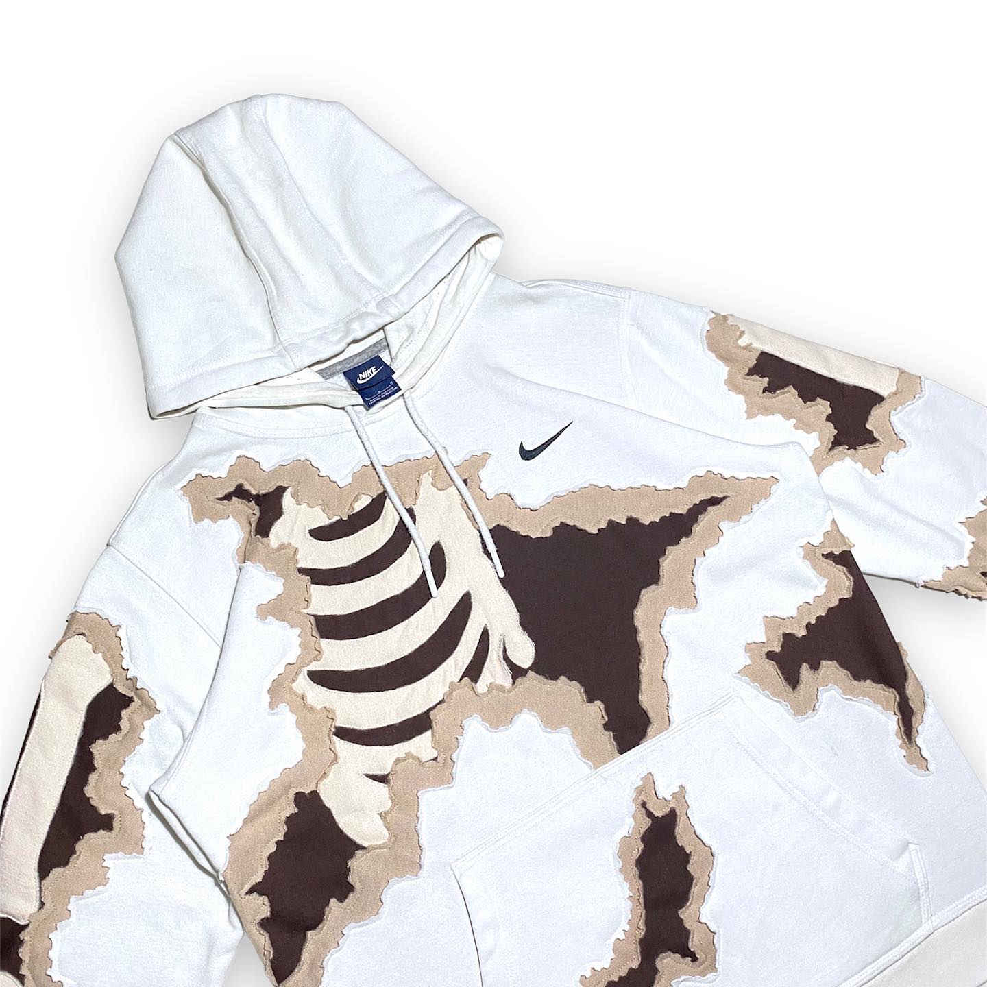 Reworked Nike Skeleton Choco Hoodie