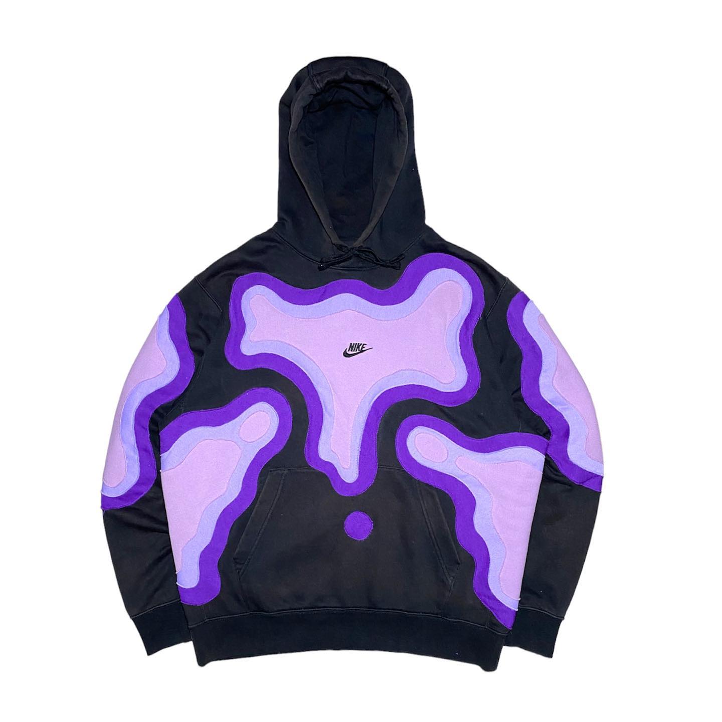 Reworked Nike Purple Island Hoodie