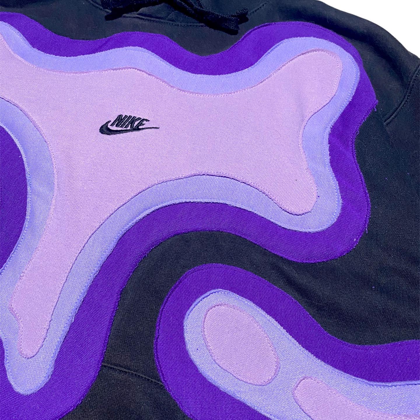 Reworked Nike Purple Island Hoodie