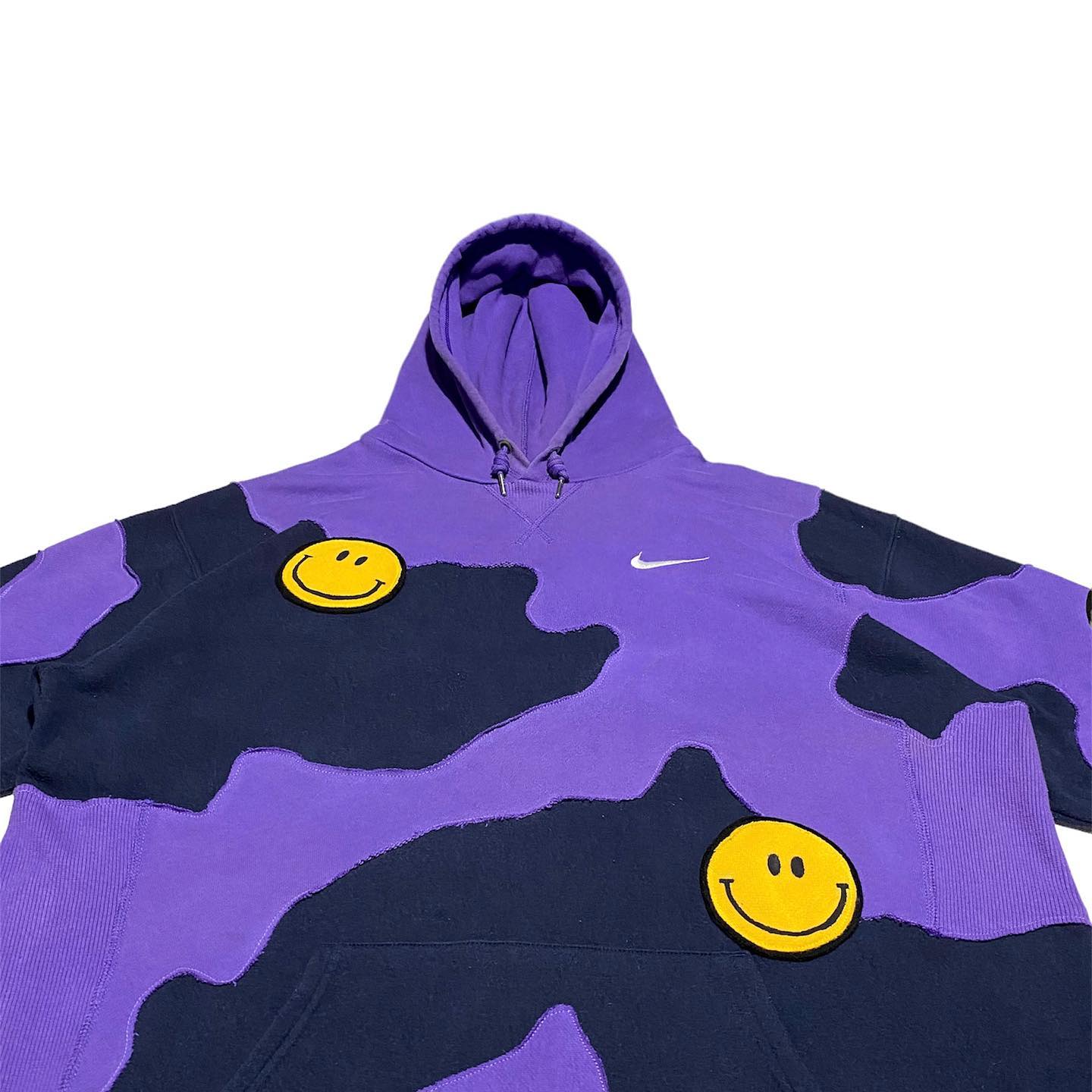 Reworked Nike Scratch Smiley Hoodie