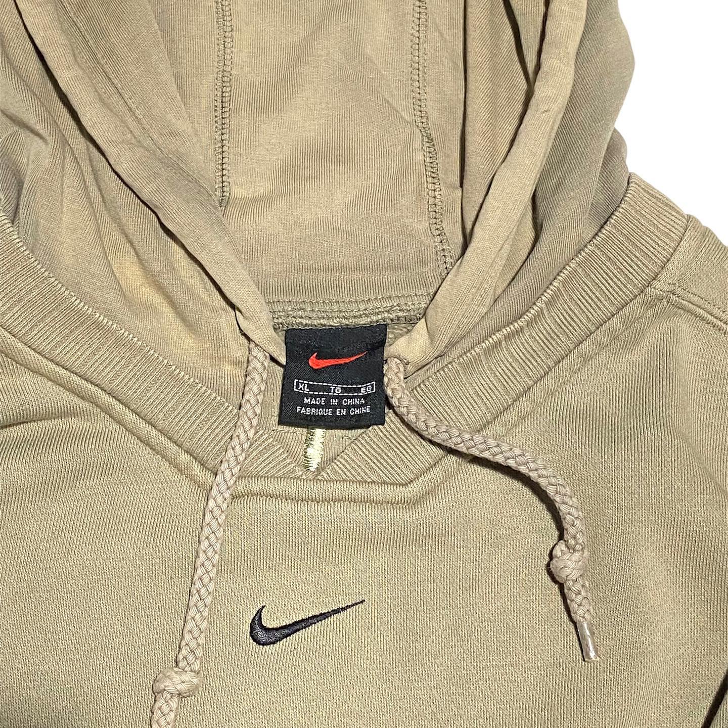 Reworked Nike Knit Hoodie Gray