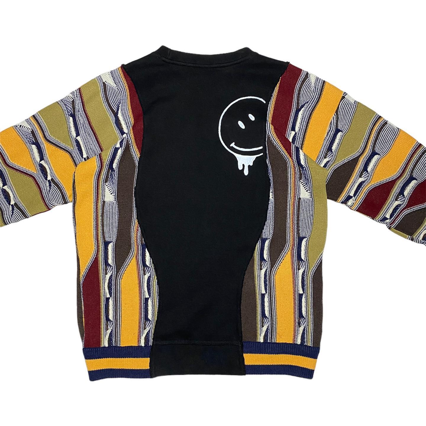 Reworked Nike Knit Smiley Sweatshirt