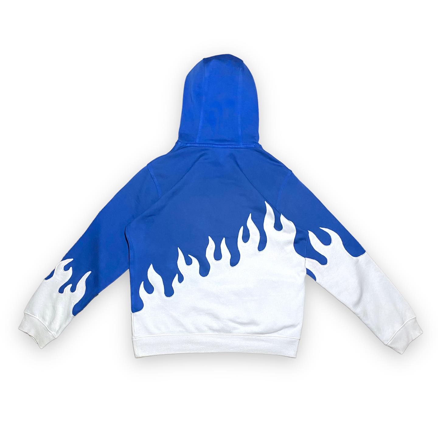 Reworked Nike Blue Flames Pocket Hoodie