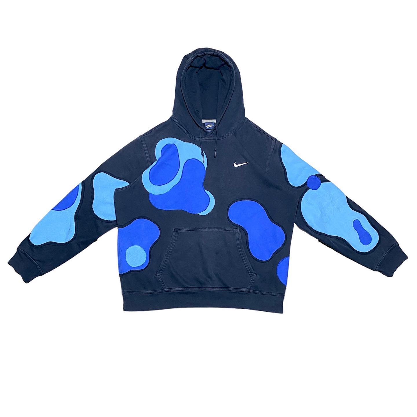 Reworked Nike Water Cell Hoodie Blue