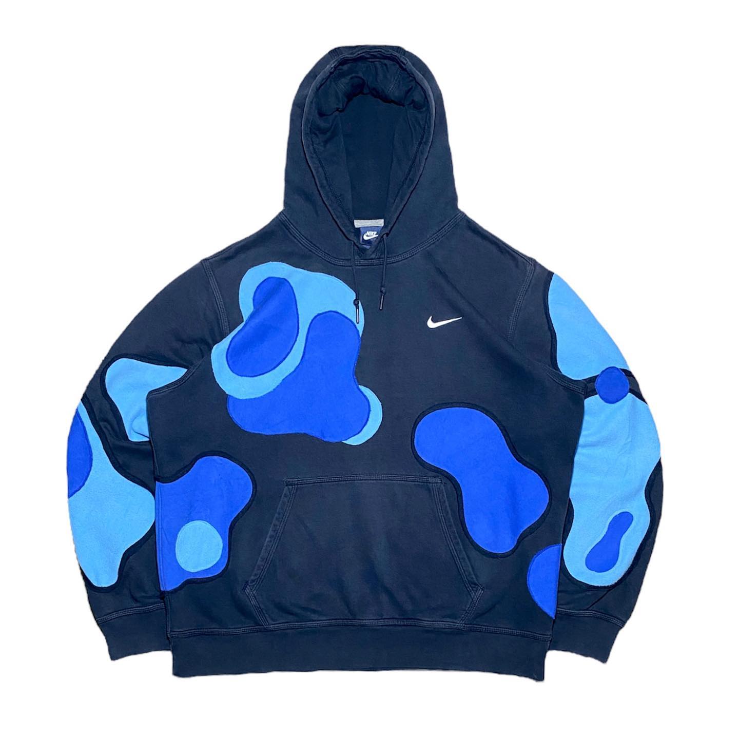 Reworked Nike Water Cell Hoodie Blue