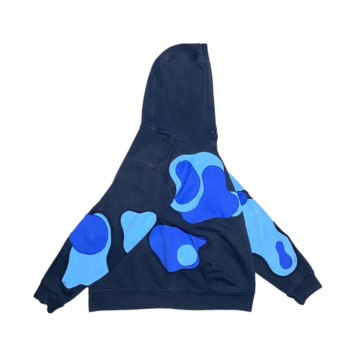 Reworked Nike Water Cell Hoodie Blue