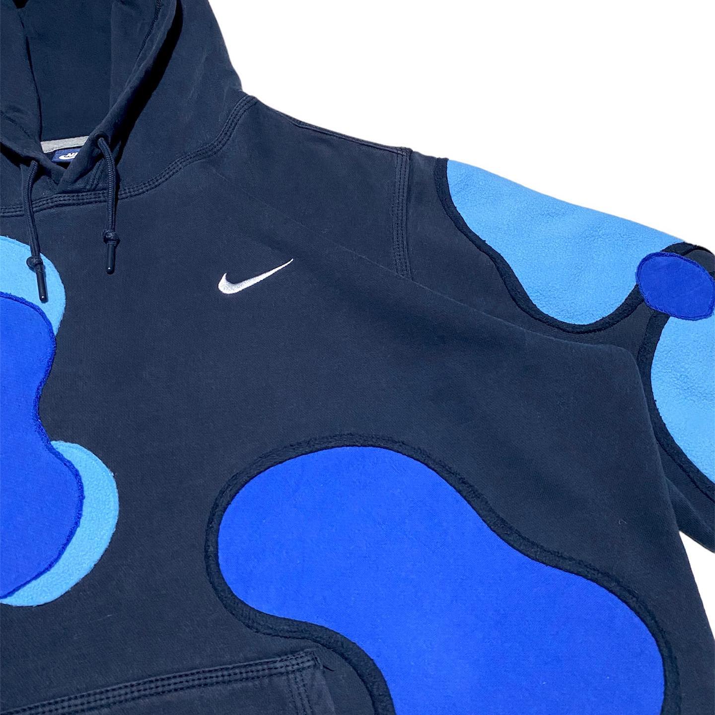 Reworked Nike Water Cell Hoodie Blue