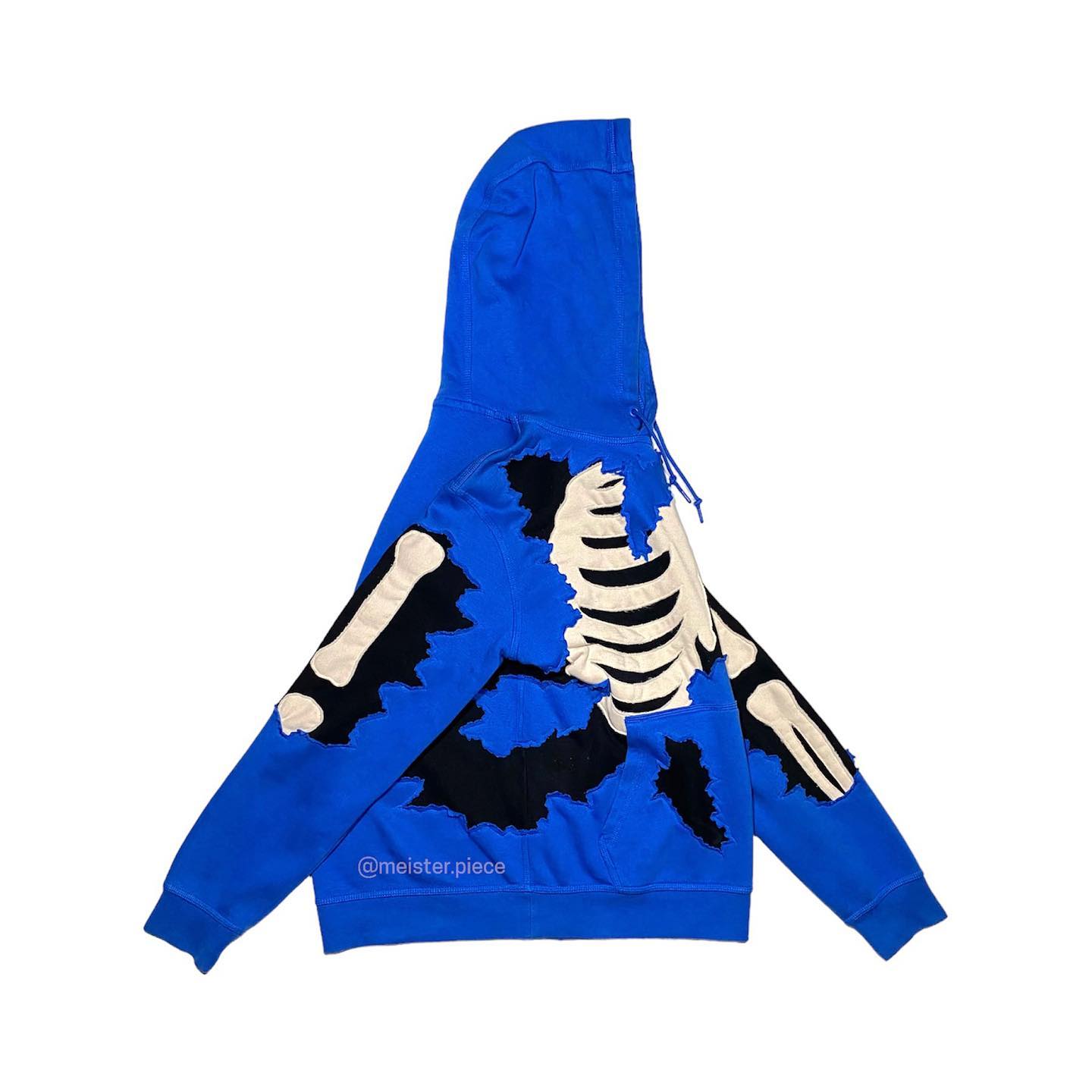 Reworked Nike Skeleton Scratch Hoodie Blue/Black