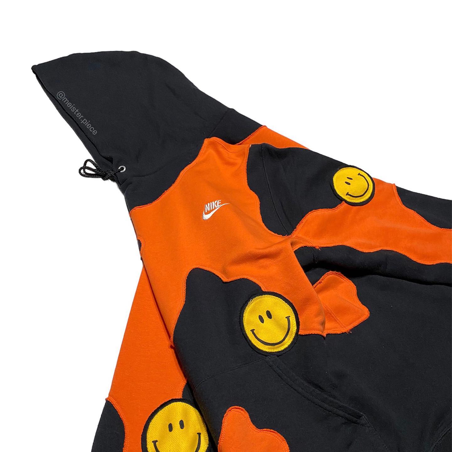 Reworked Nike Smiley Scratch Hoodie