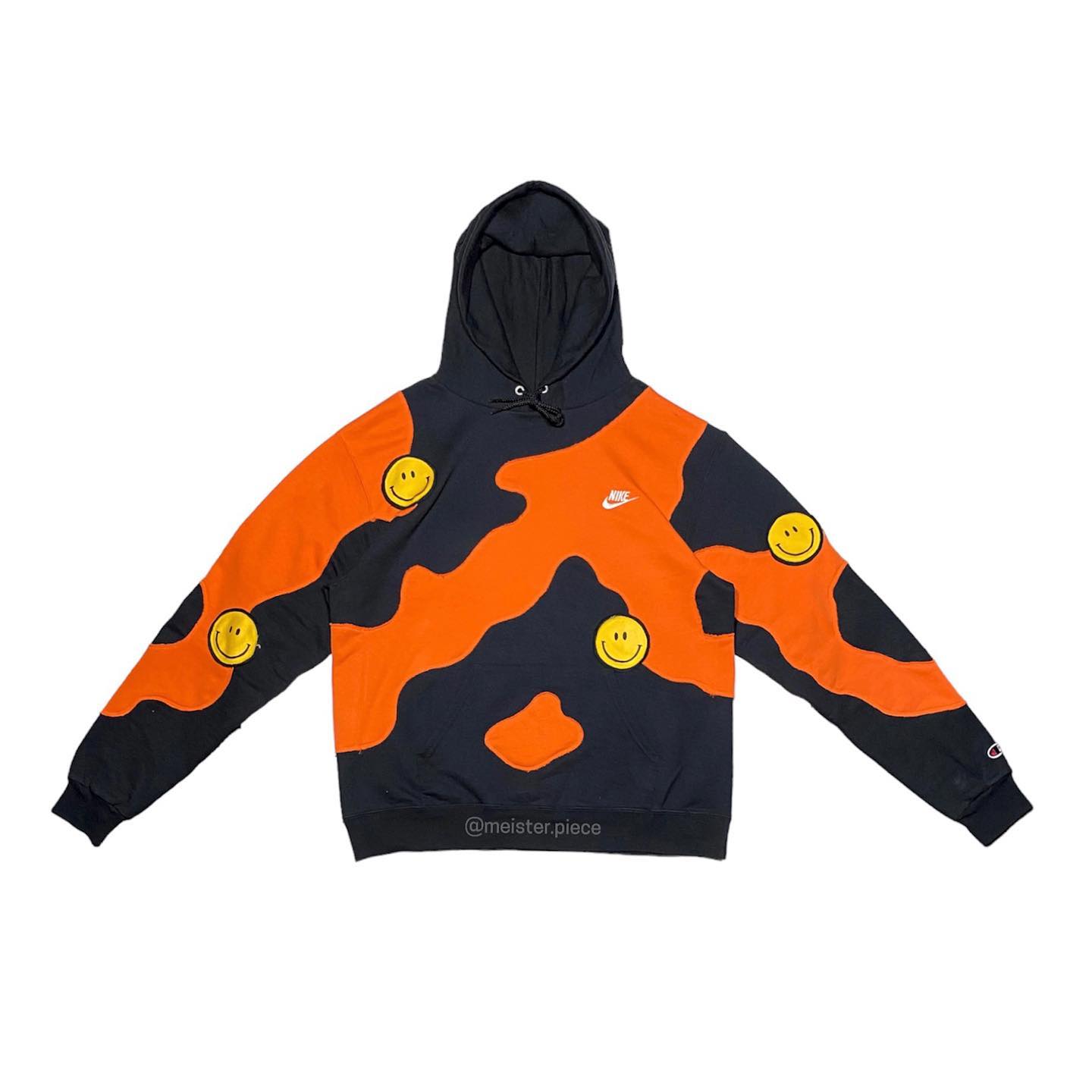 Reworked Nike Smiley Scratch Hoodie