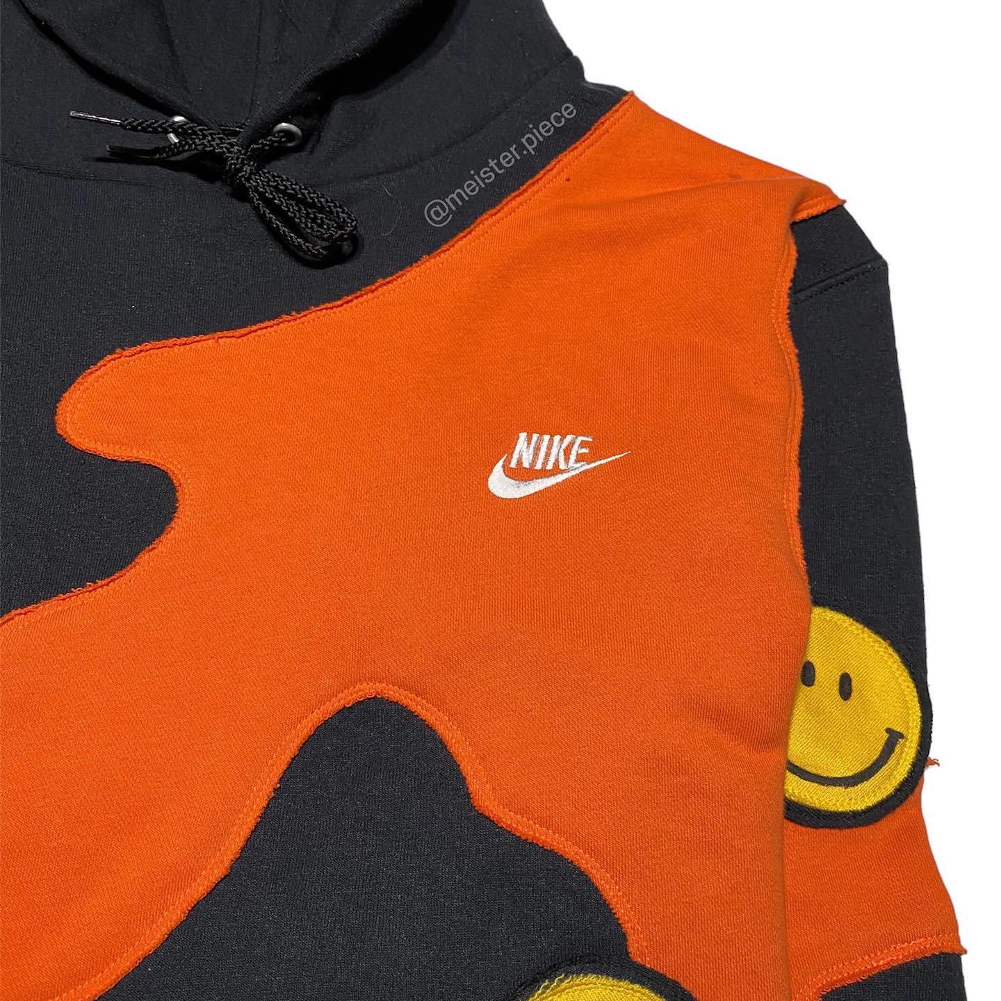 Reworked Nike Smiley Scratch Hoodie