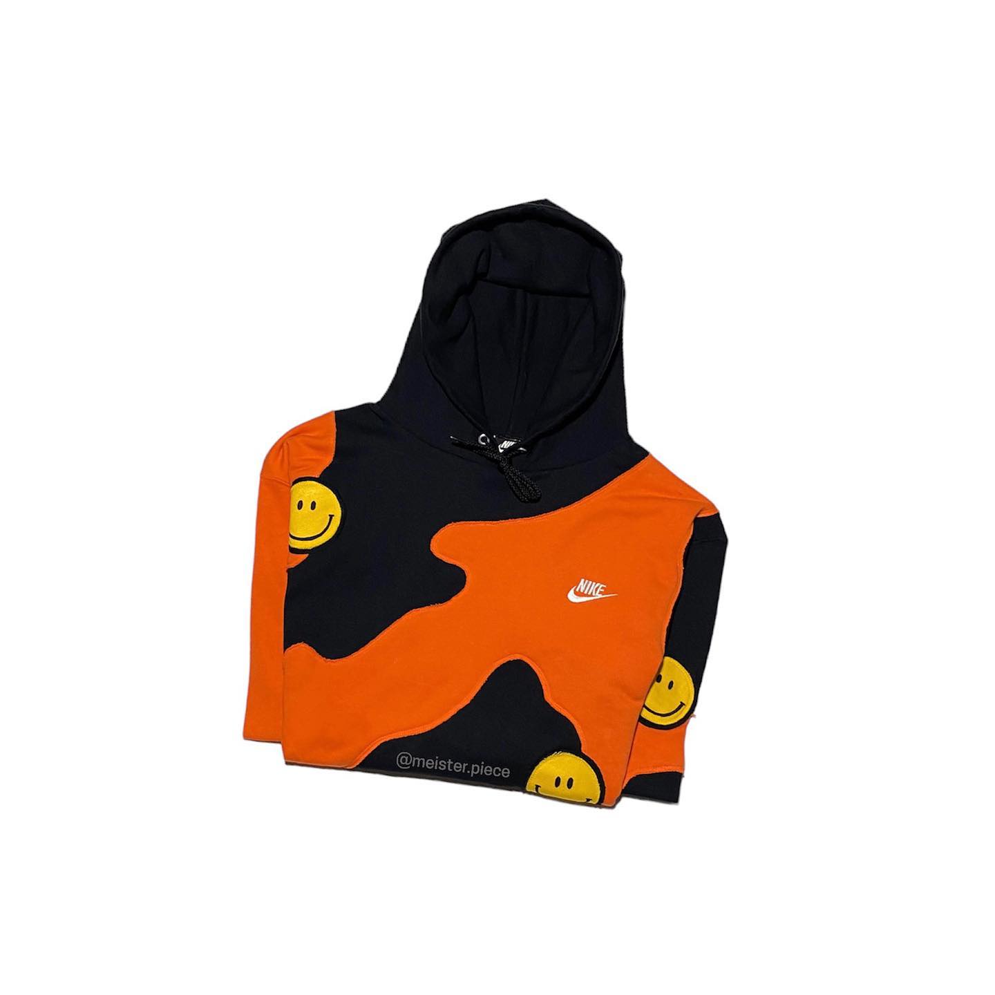 Reworked Nike Smiley Scratch Hoodie