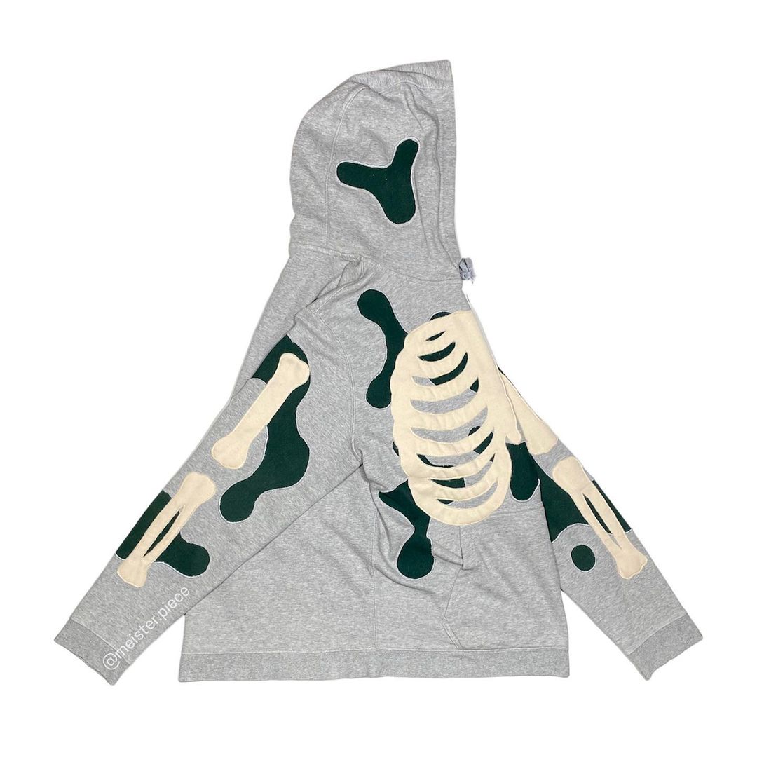 Reworked Nike Skeleton Inside Hoodie Gray