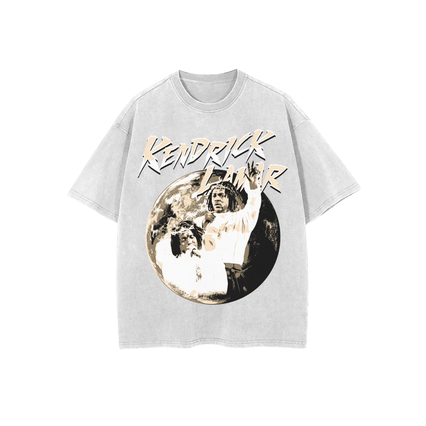 WHITE KENDRICK WORLD TEE