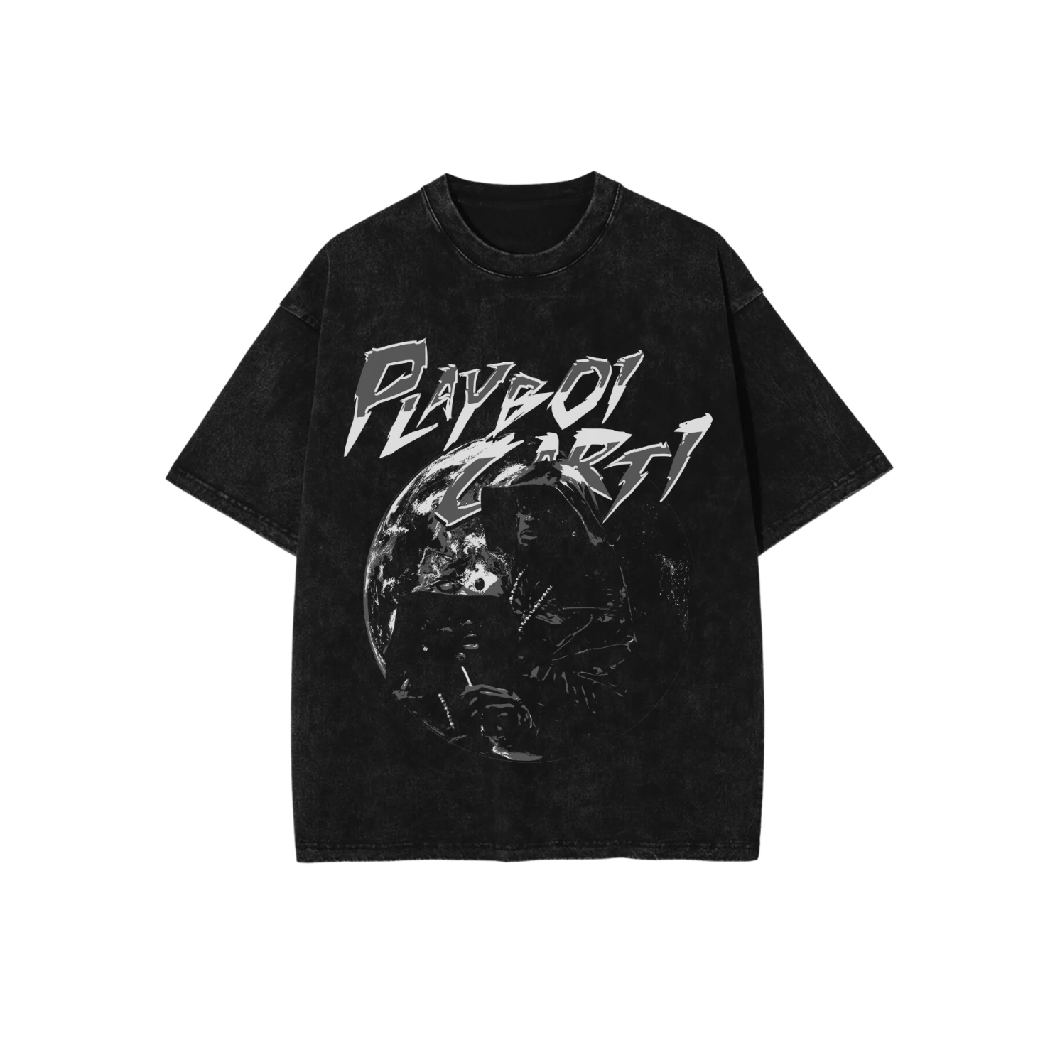 BLACK CARTI WORLD TEE