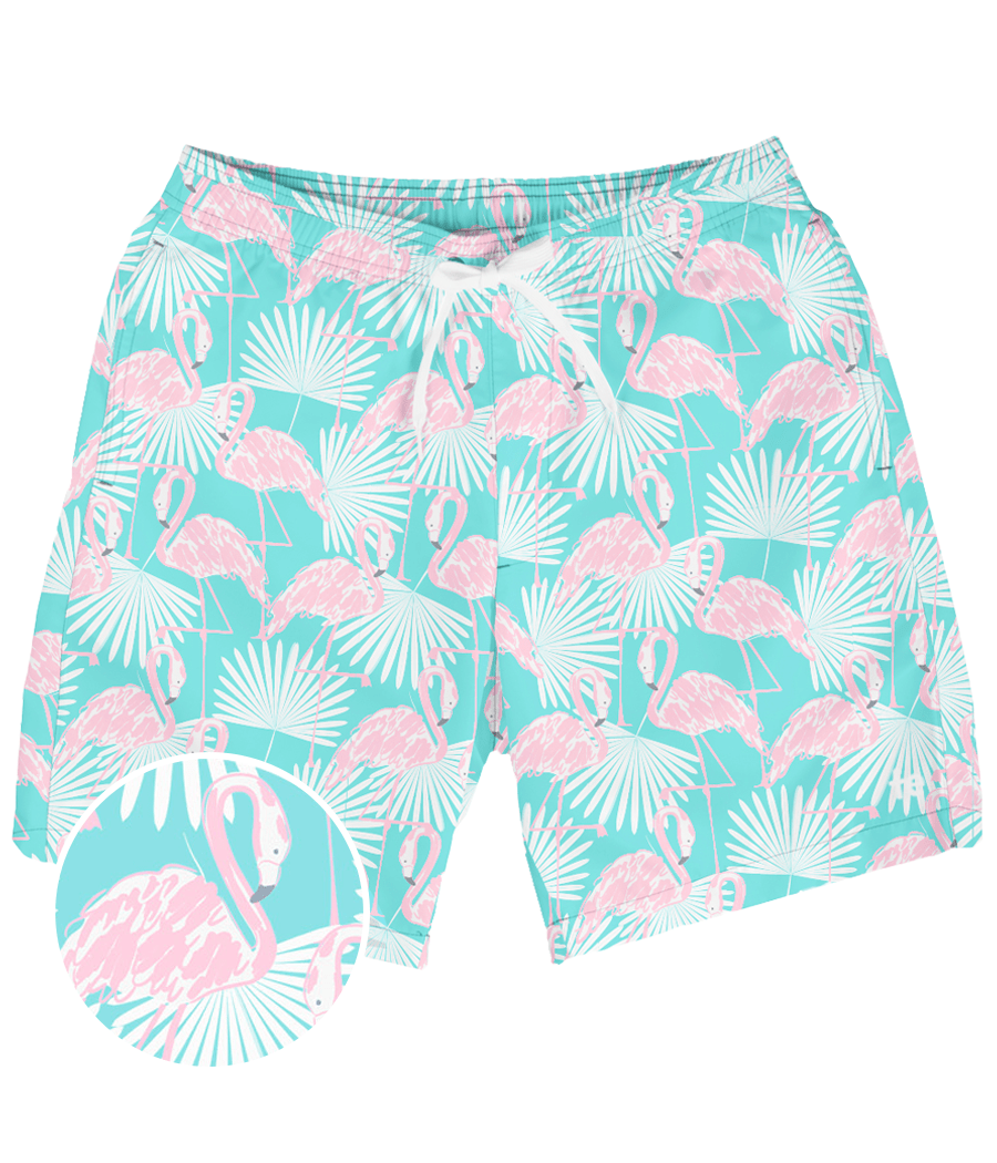 Flamingo Stretch Swim Trunks