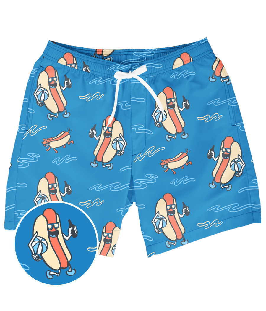 Hot Dog Diver Stretch Swim Trunks