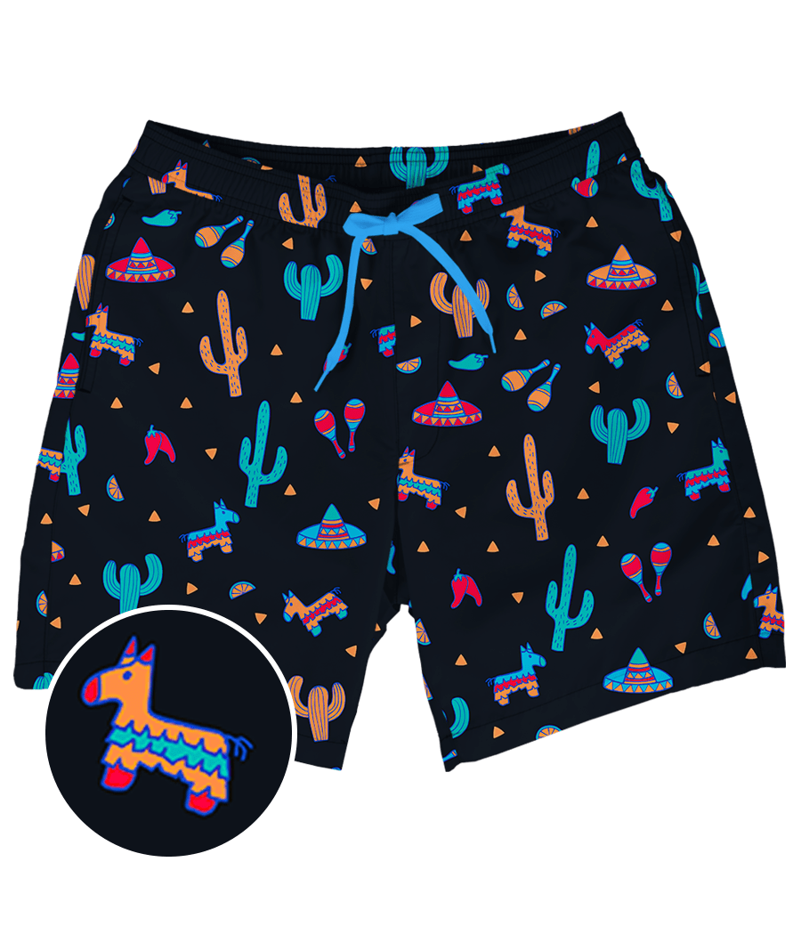 Midnight Fiesta Stretch Swim Trunks