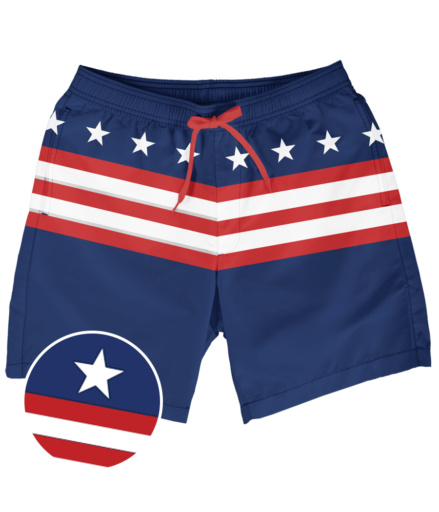 Old Glory Stretch Swim Trunks