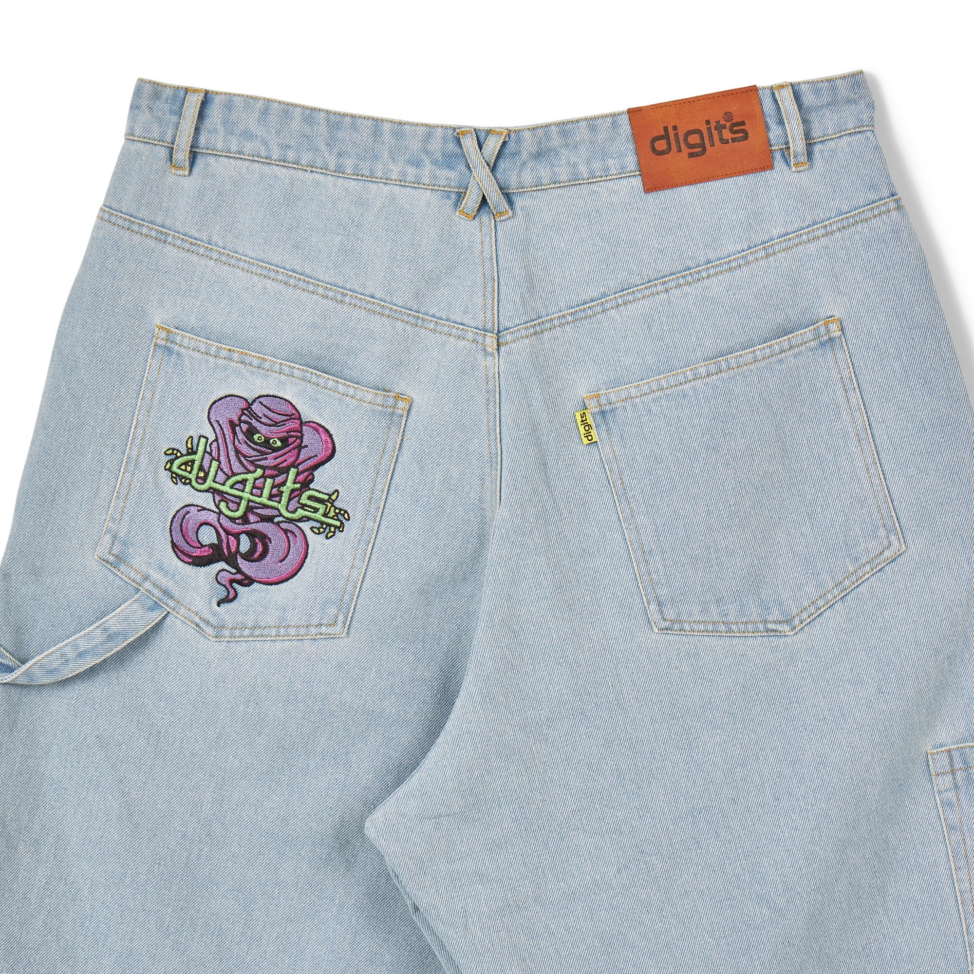 Mummy Jorts - Light Wash Blue