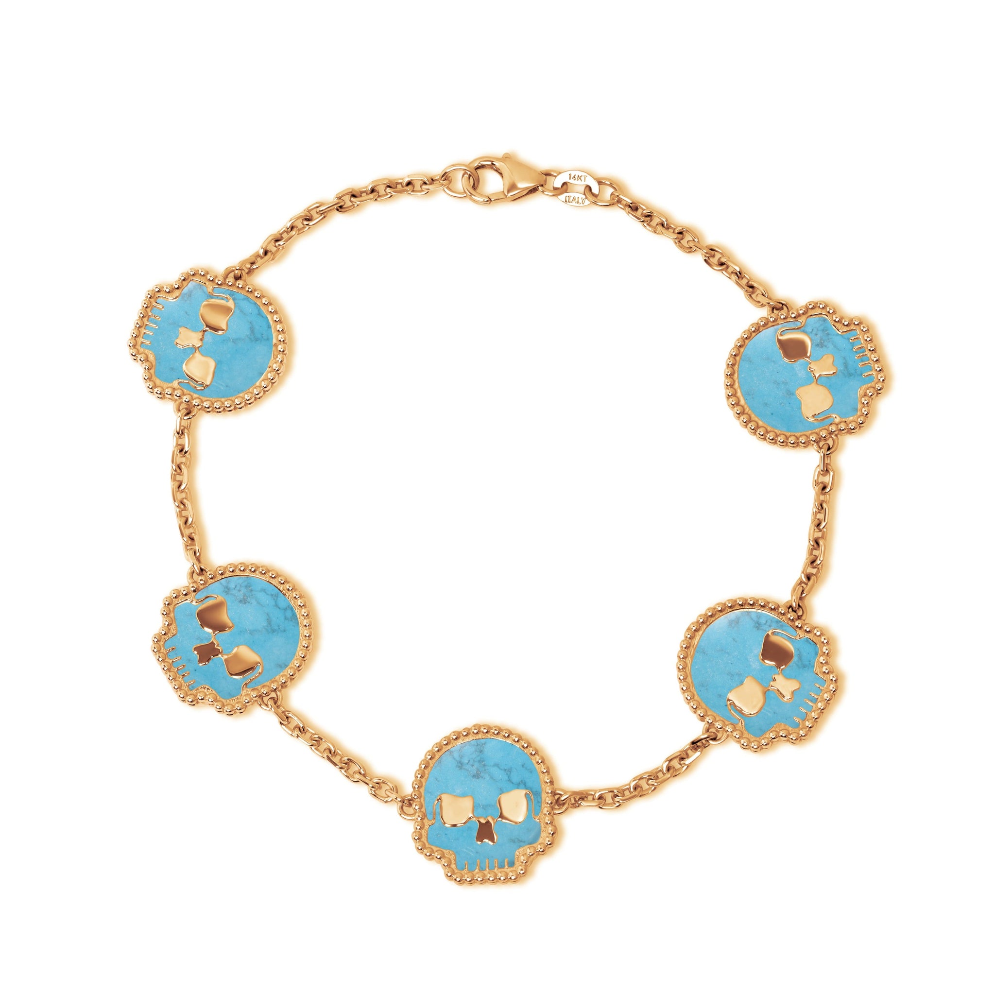 Baby Blue Turquoise Sskuahlly Bracelet