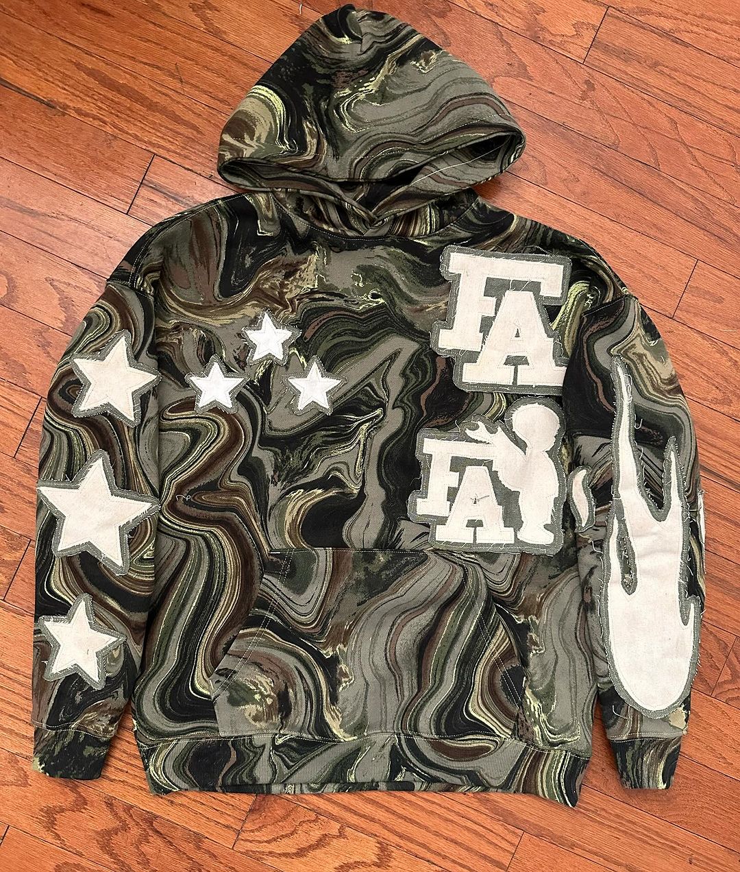 FE4RLESS Safari Marble Hoodie