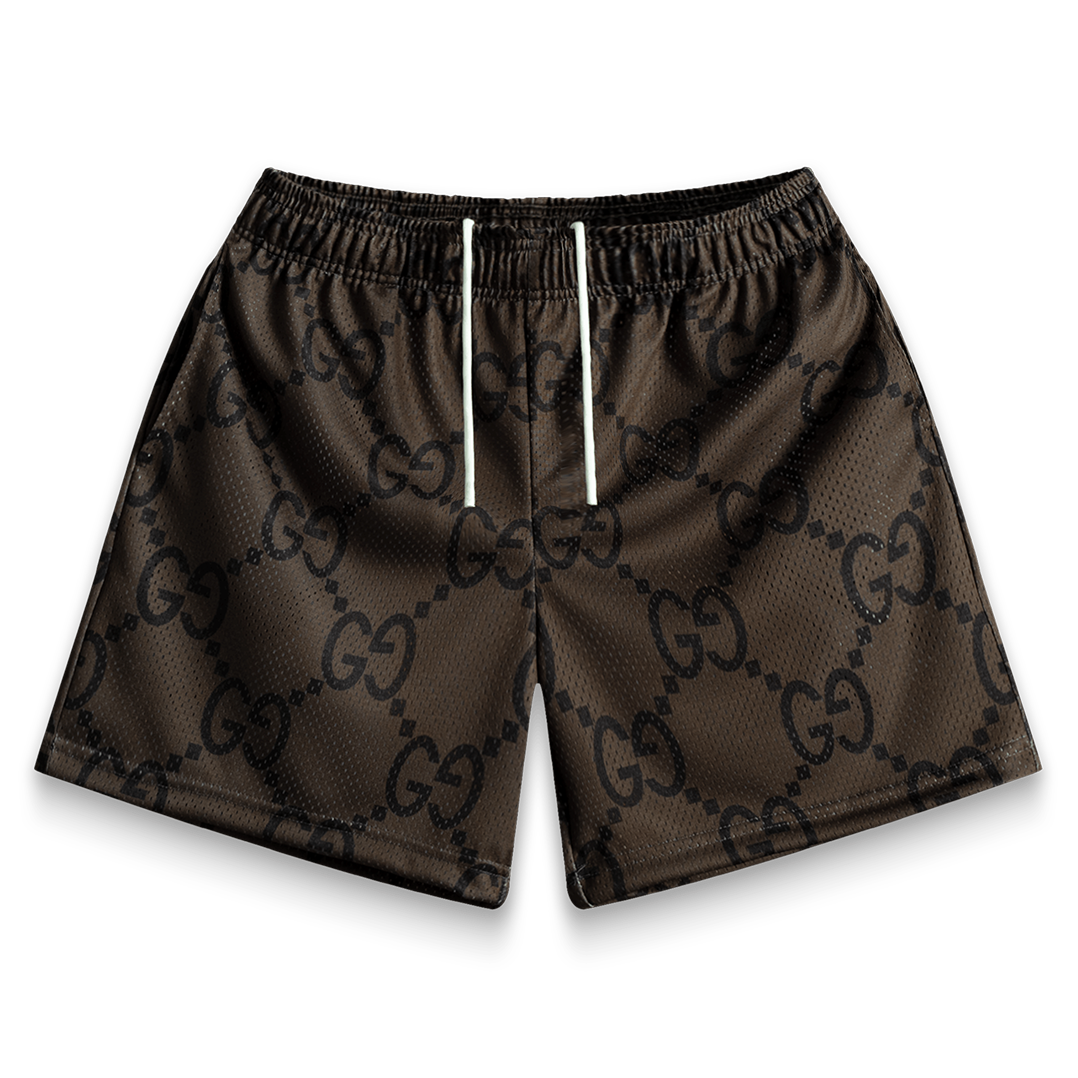 Brown Mega G Shorts