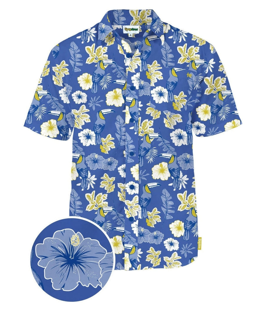 Men's Blue Botanics Hawaiian Shirt