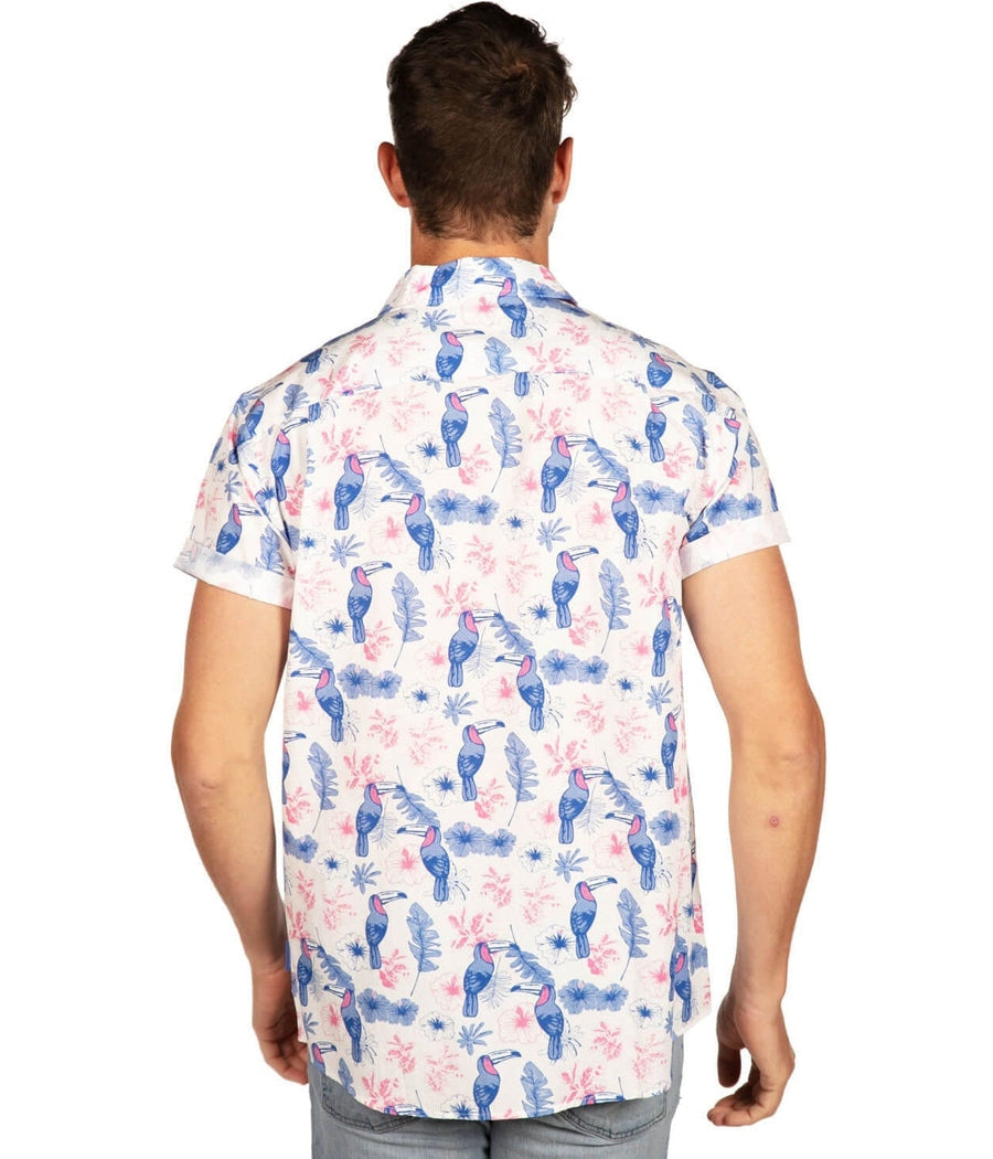 Men's Toucan Tango White Hawaiian Shirt