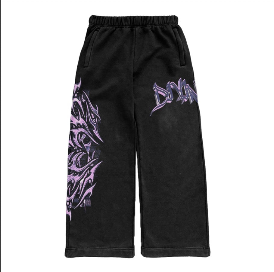 “DARK MELODY” V2 BLACK SWEAT PANTS